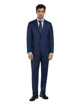 Slim fit nailhead business suit